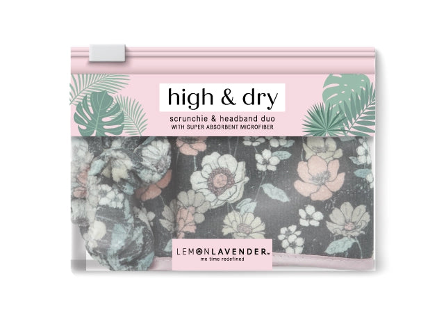 High & Dry Microfiber Scrunchie/Headband Set
