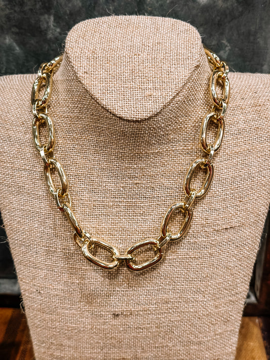 Bold & Gold Chain Necklace