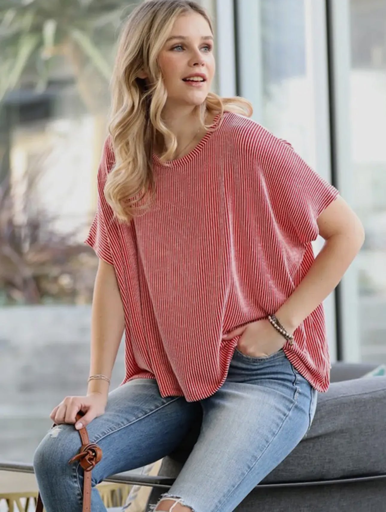 Sanford Ribbed Top
