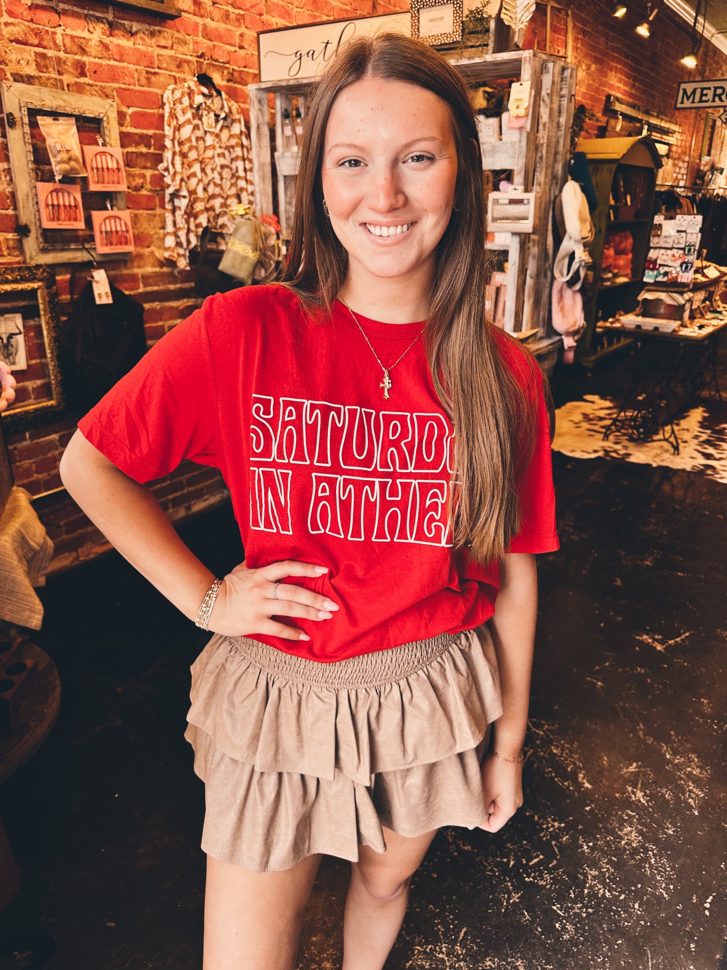 Feeling Groovy Leather Skirt