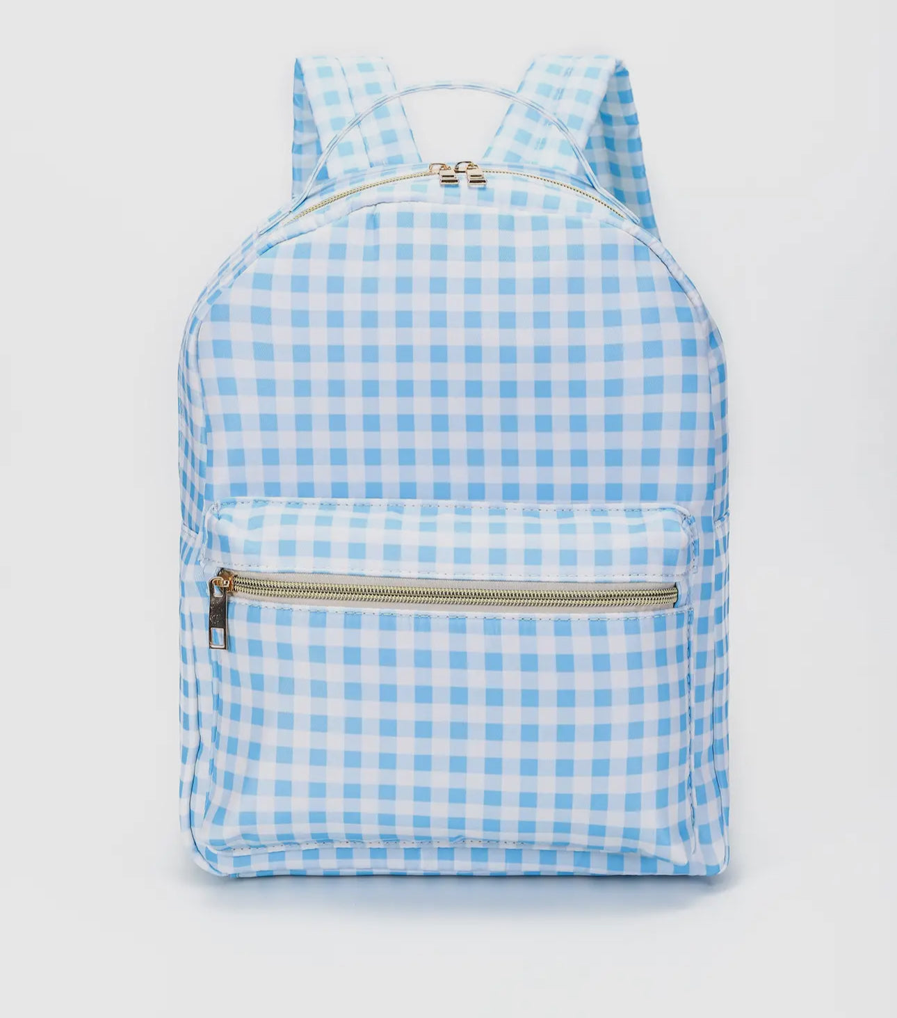 Blue Plaid Backpack