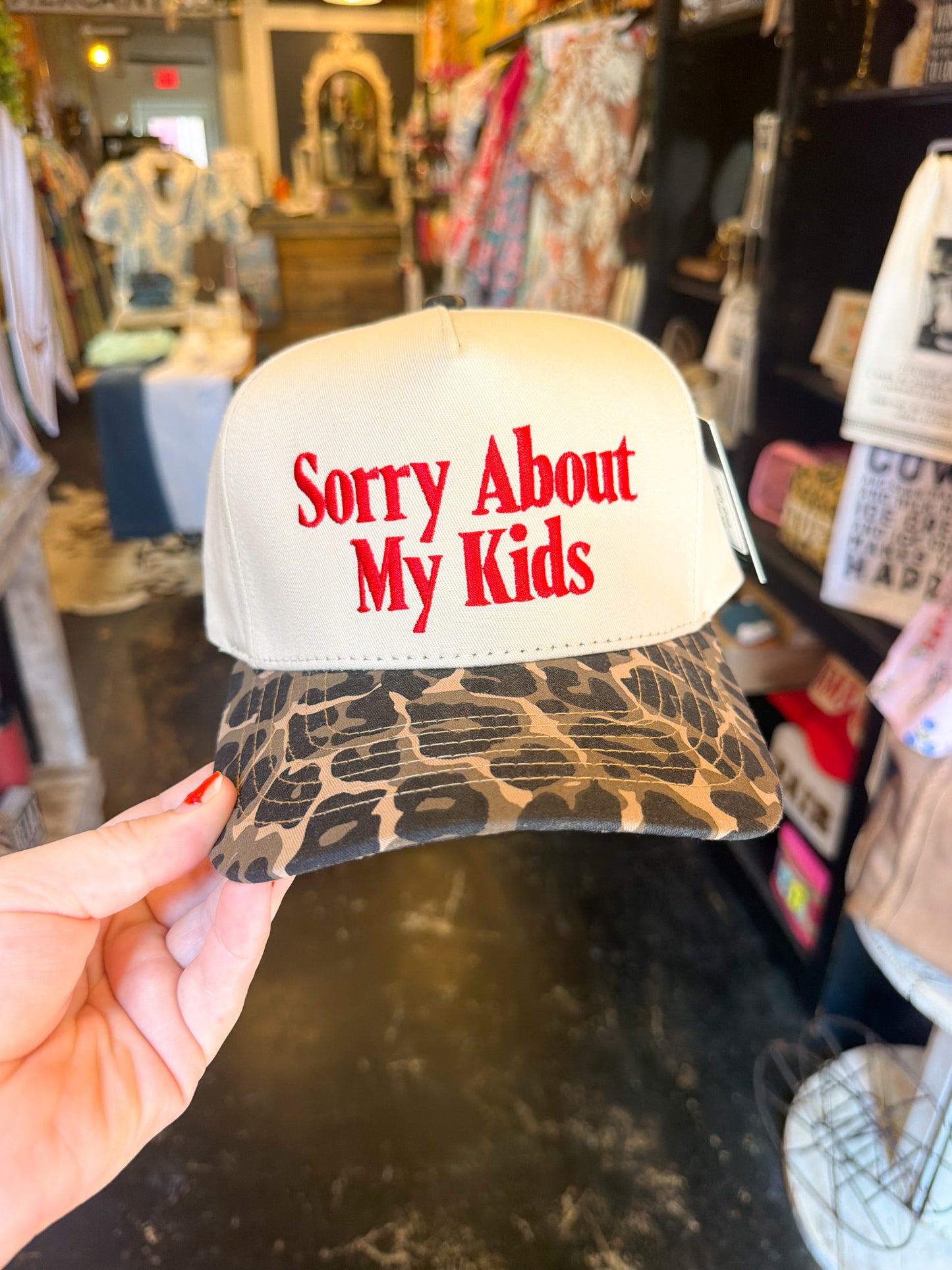 Sorry About My Kids Trucker Hat