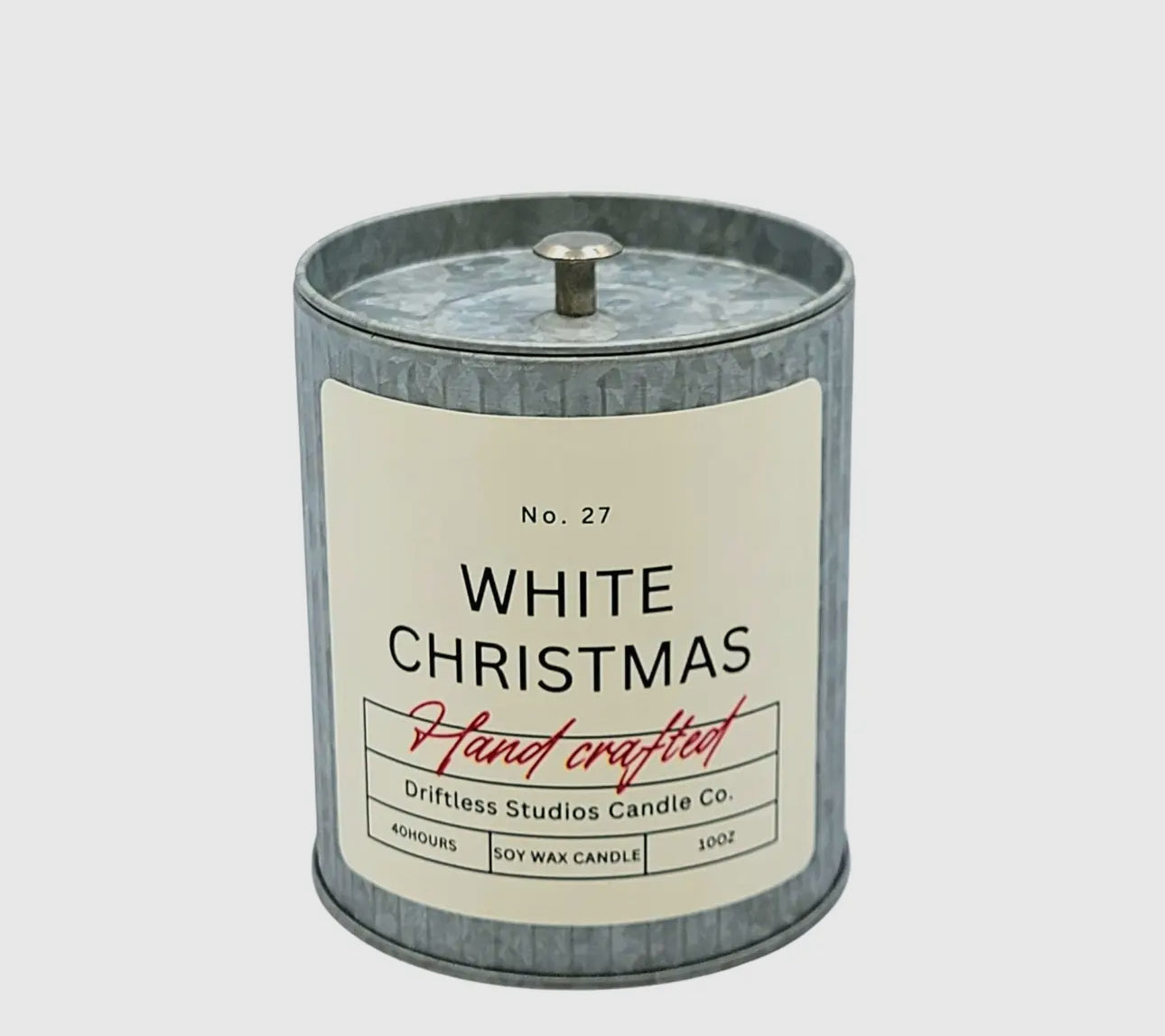 White Christmas Candle
