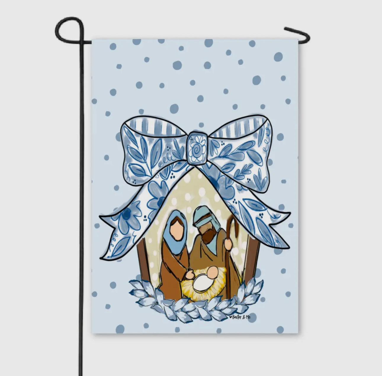 Nativity Garden Flag