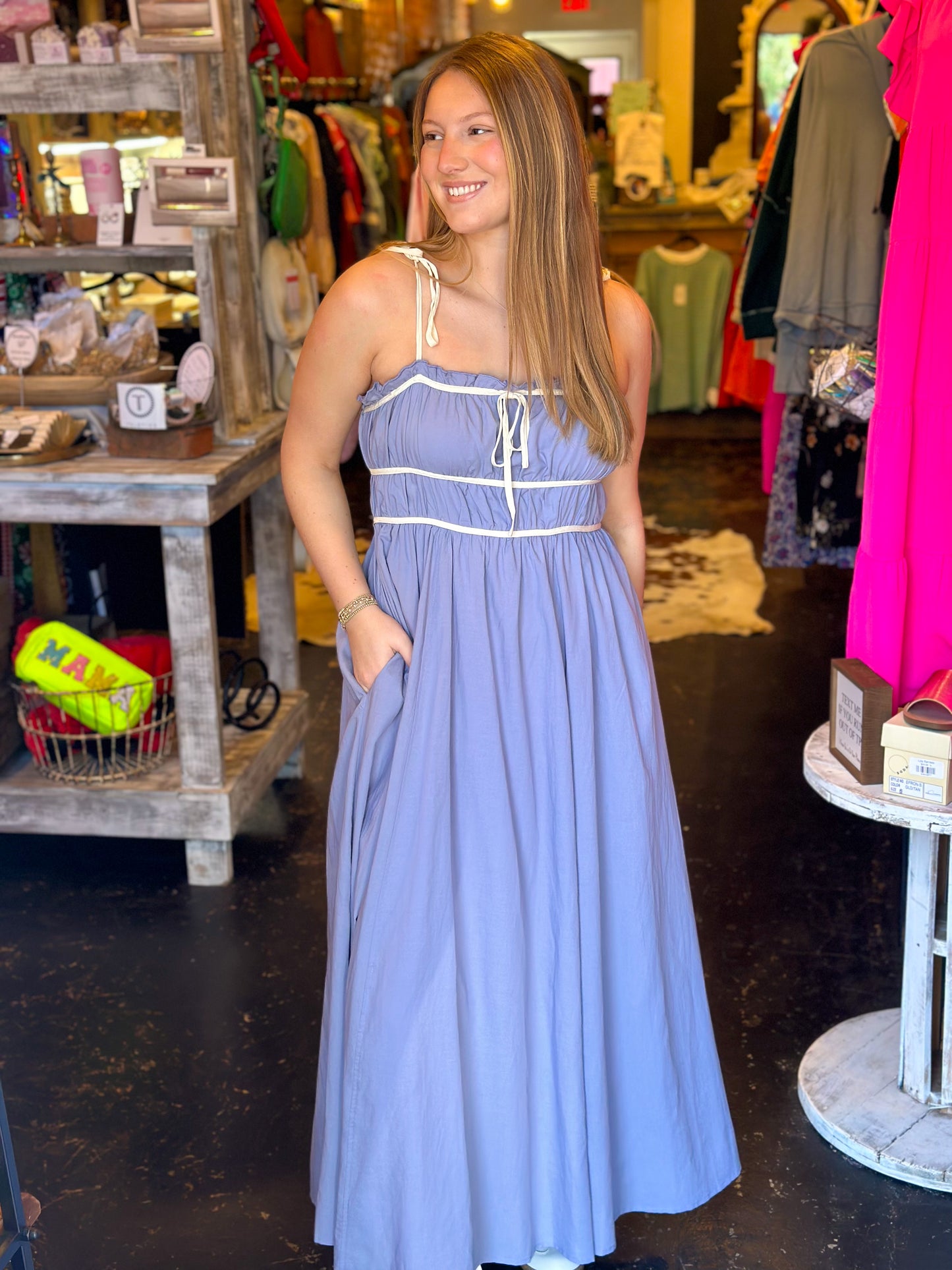 Baby Blue Maxi Dress