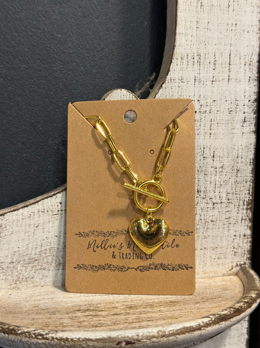 Goldie Heart necklace