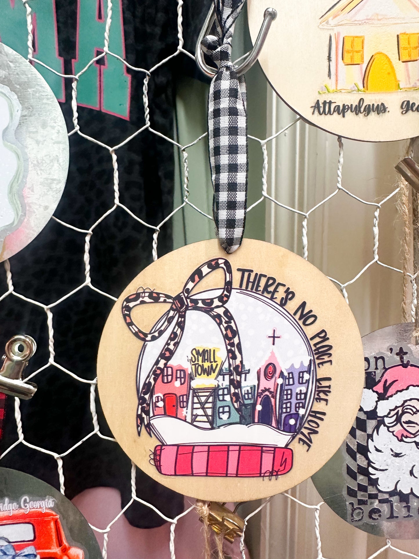 Small Town Globe Ornament