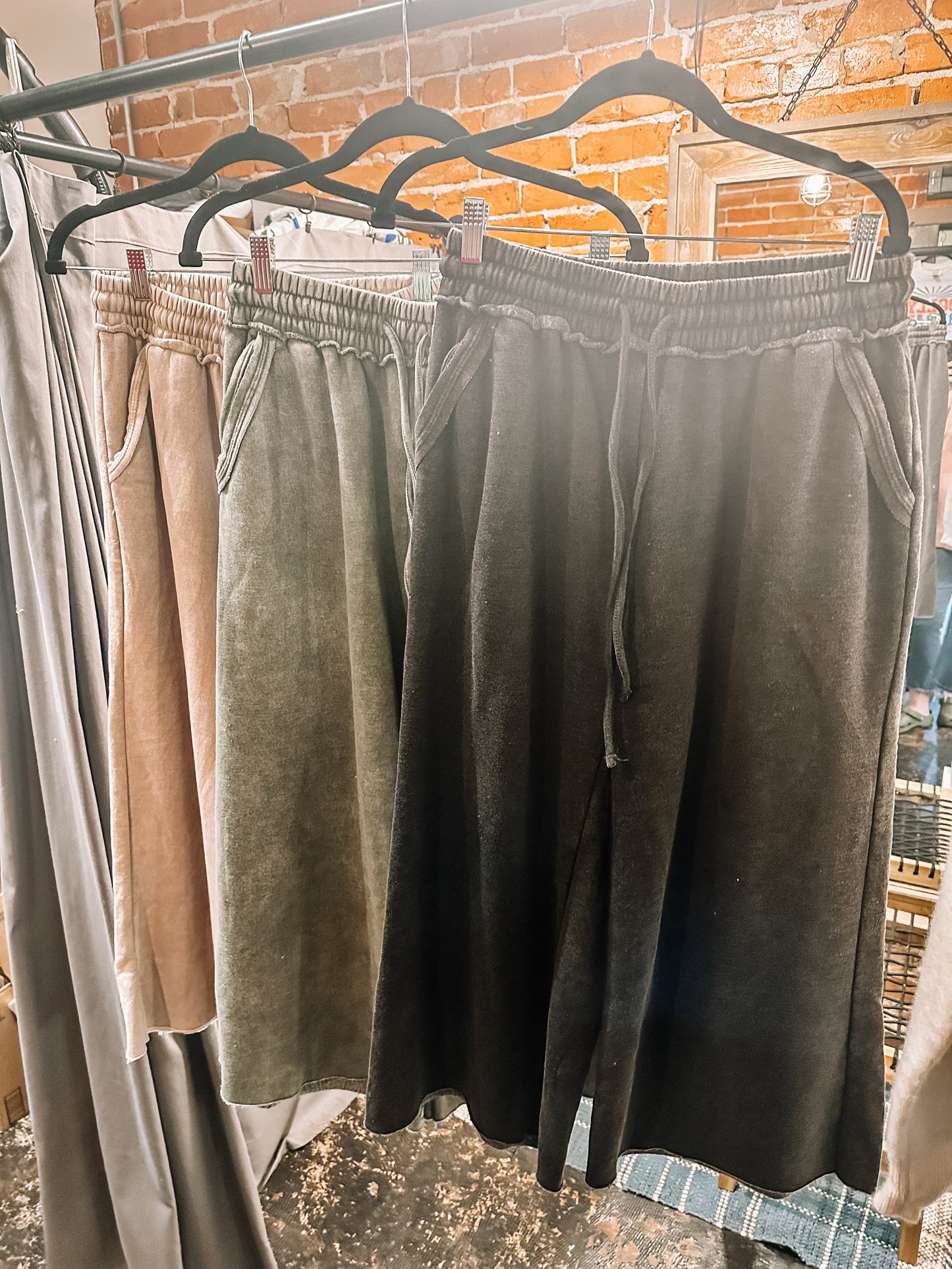 Bali Mineral Wash Wide Leg Pants