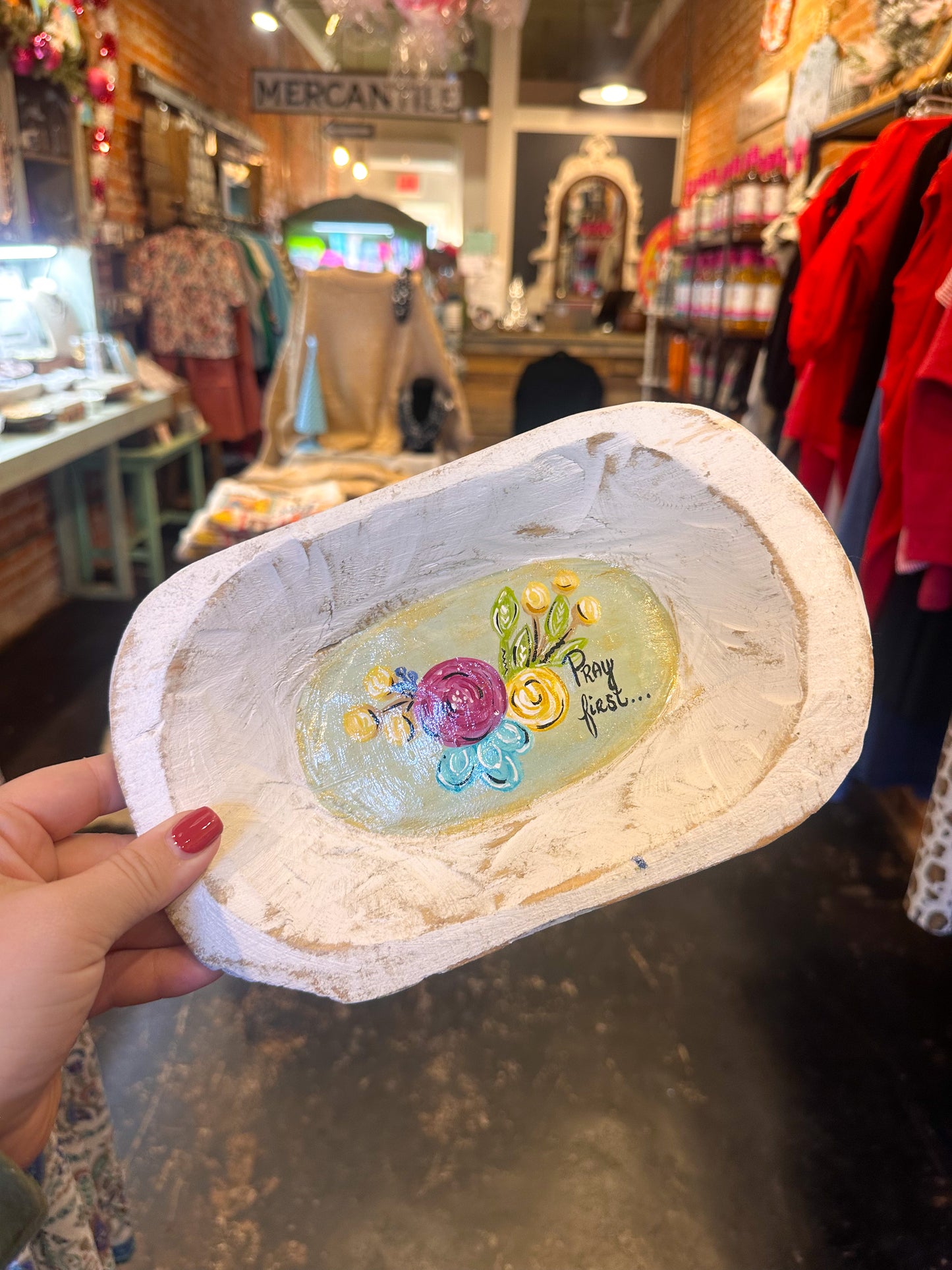 HANDPAINTED Prayer Bowl