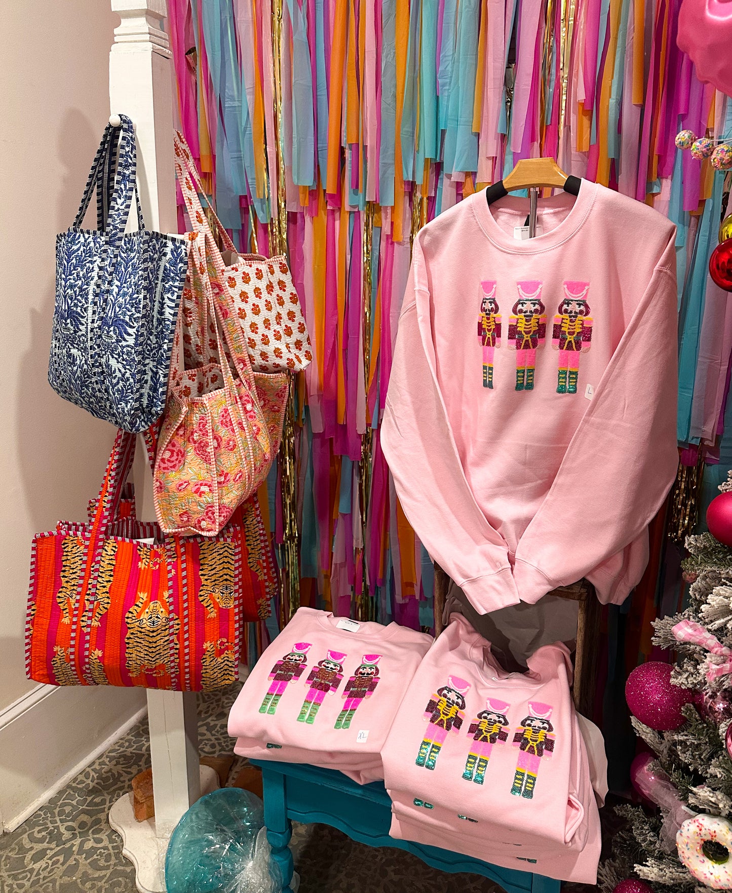 Sequin Nutcracker Patch Sweatshirt