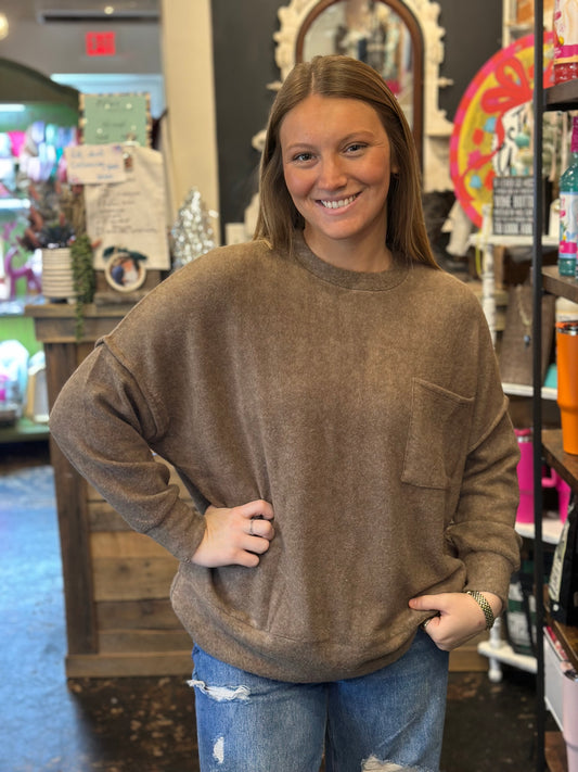 Mildred Mocha sweater
