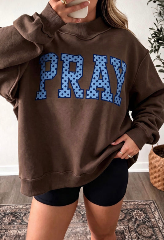 Pray Mock Neck Sweatshirt