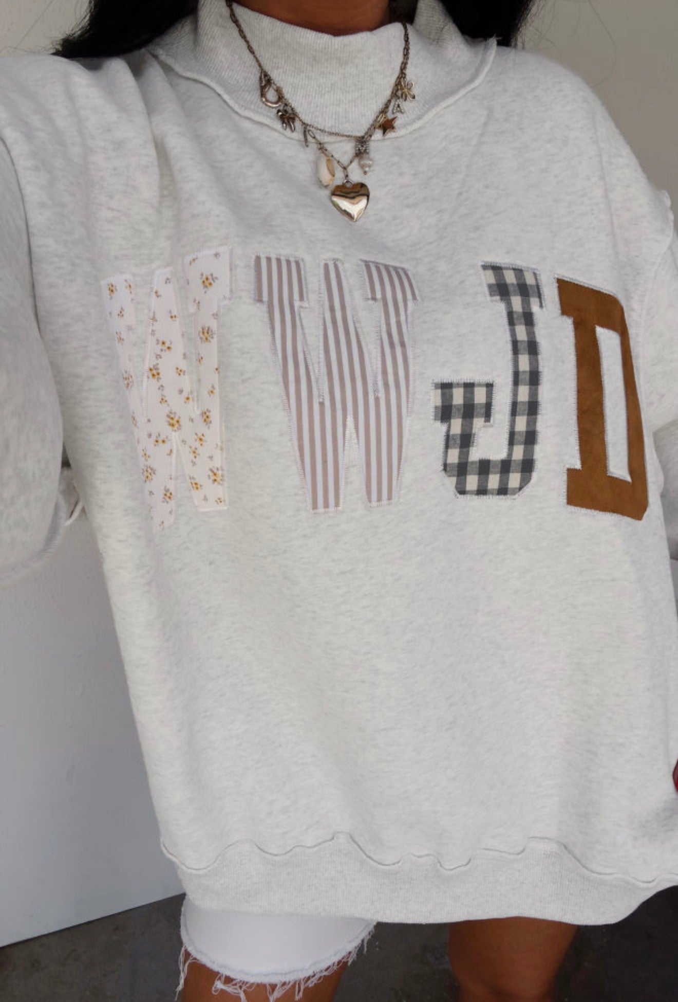 WWJD Mock Neck Sweatshirt
