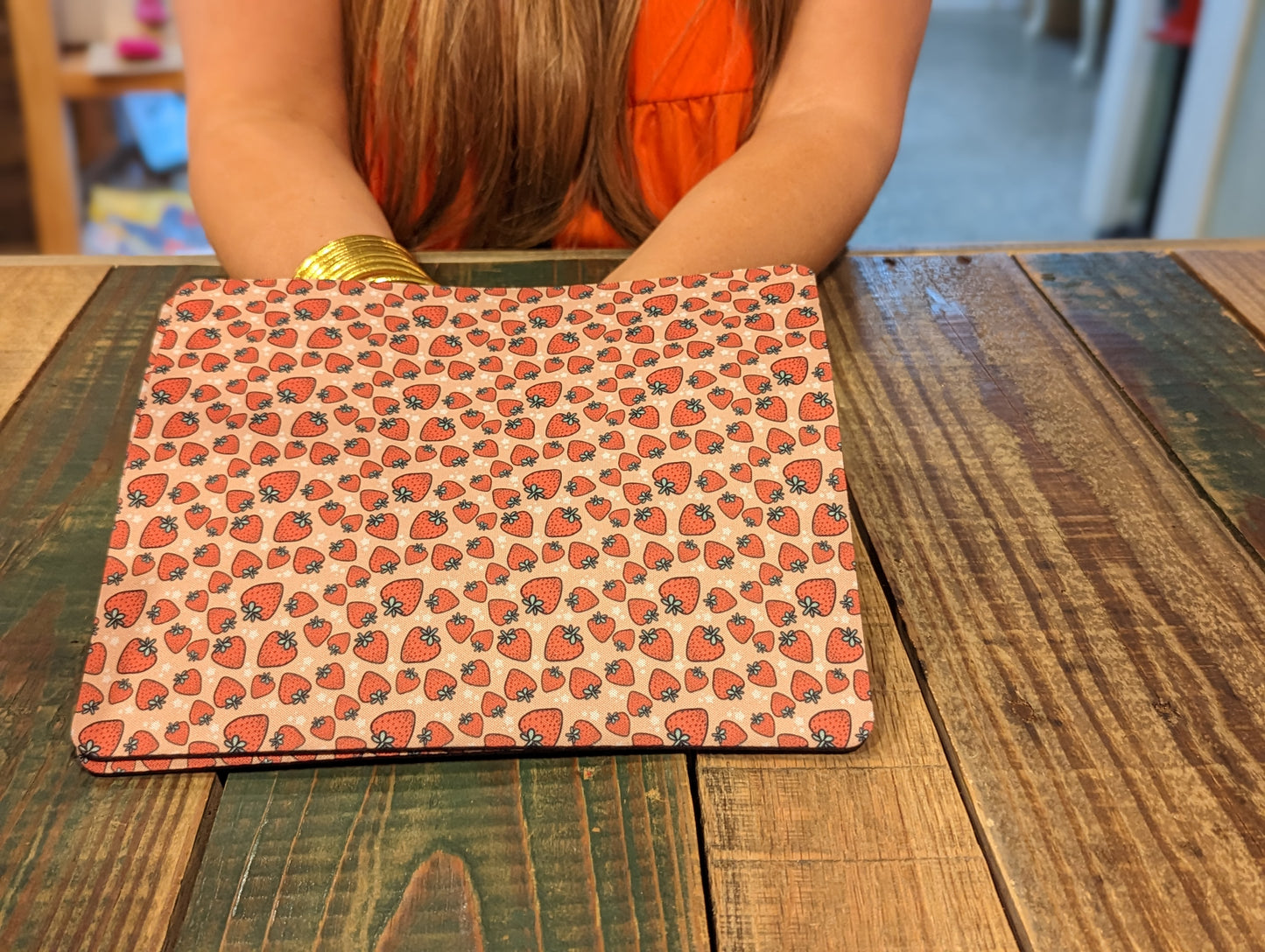 Strawberry short cake mouse pad