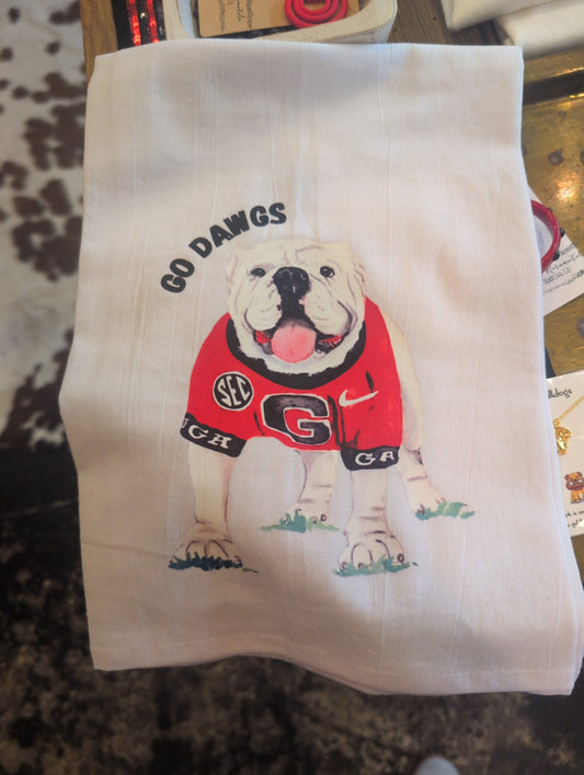 Go Dawgs Tea towel