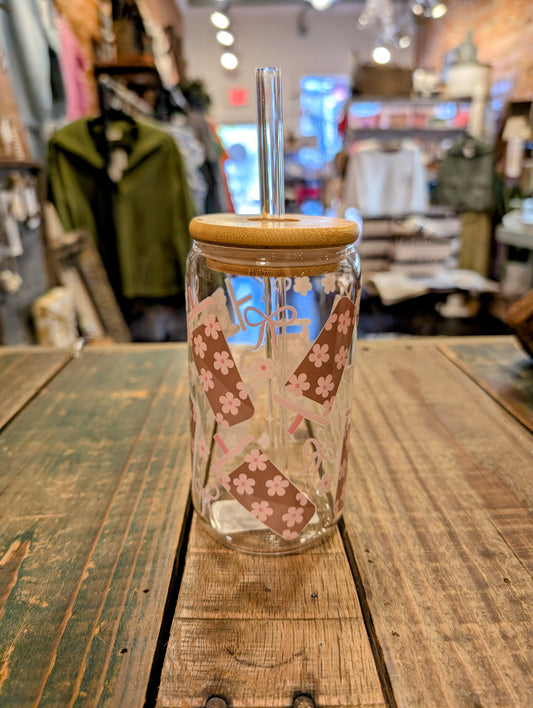 Daisy Coffee Glass Cup