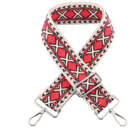 Aztec Diamond Guitar Purse Strap - 9 Colors Available