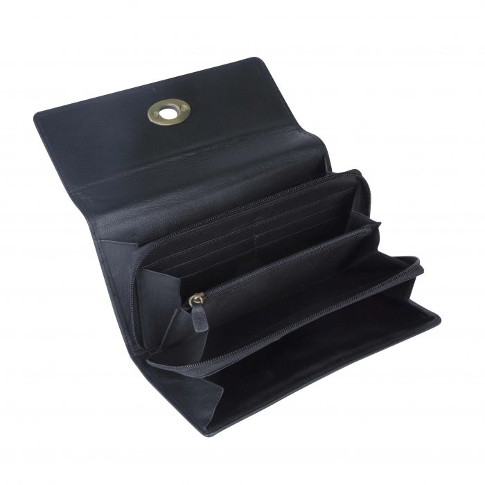 Plushy Black and White Clutch