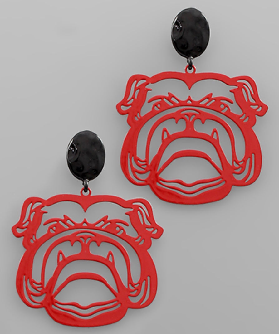 Bulldog Earrings