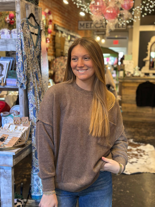 Mildred Mocha sweater