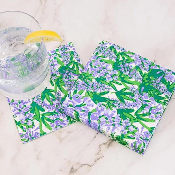 Blue Bonnet Floral Napkin Set