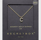Gold Dipped Cz Initial Necklace