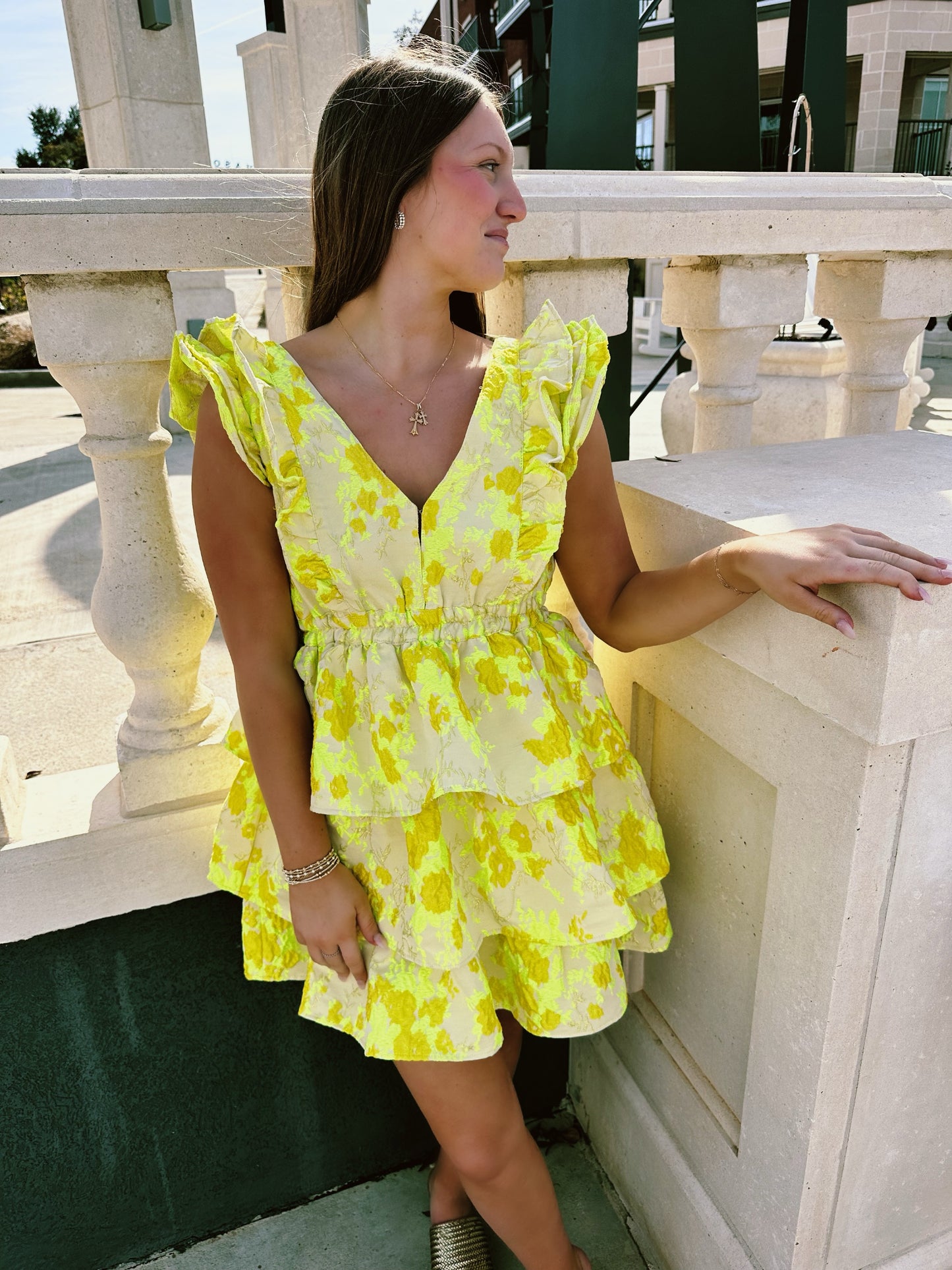 BuddyLove Hudson Mini Dress (Lemon Crush)