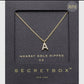 Gold Dipped Cz Initial Necklace