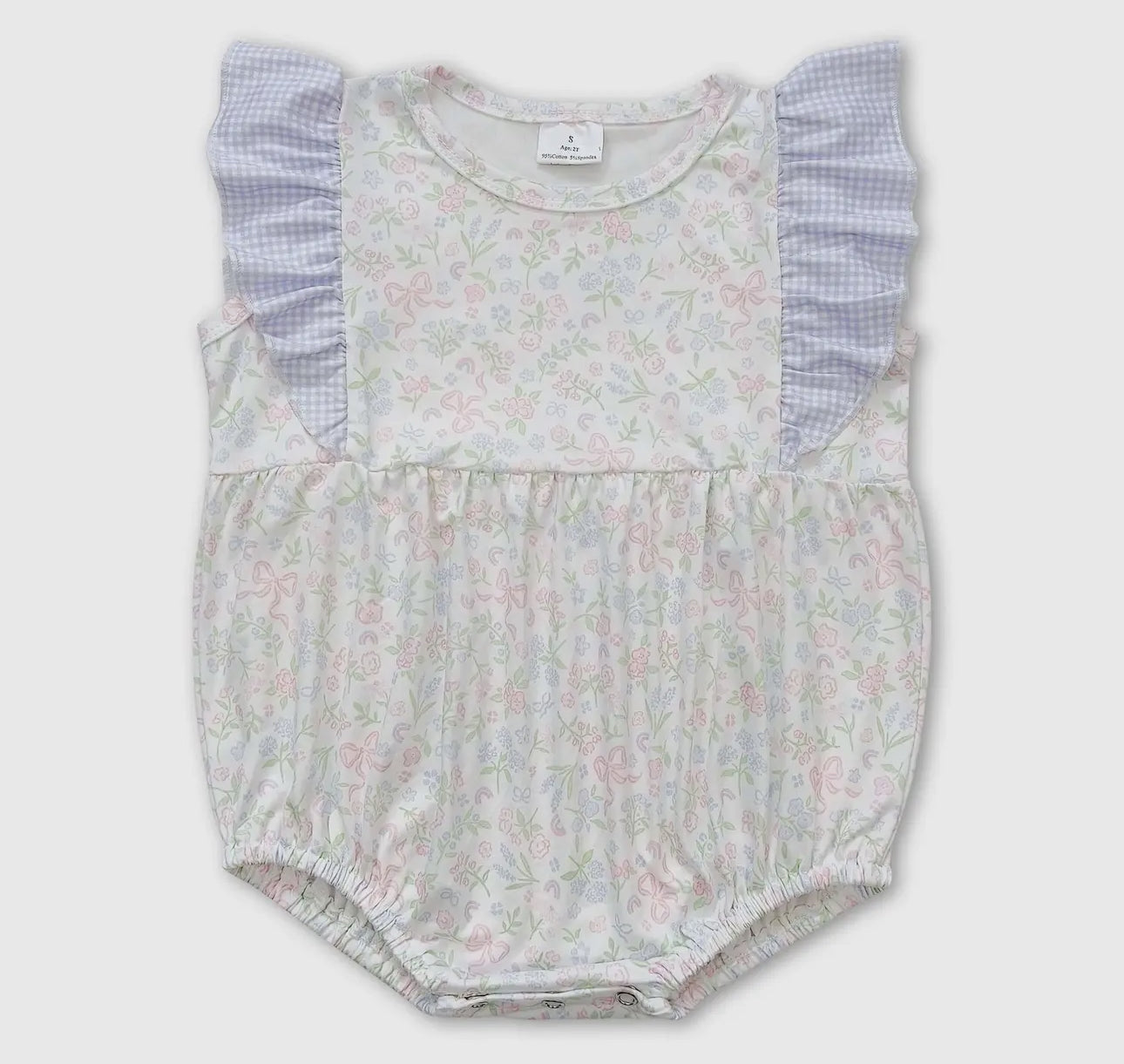 Flutter Floral Baby Romper
