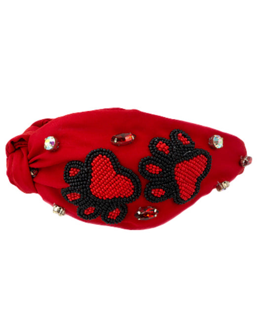 Paw Beaded Headband