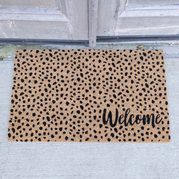 Leopard Welcome Doormat