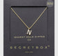 Gold Dipped Cz Initial Necklace