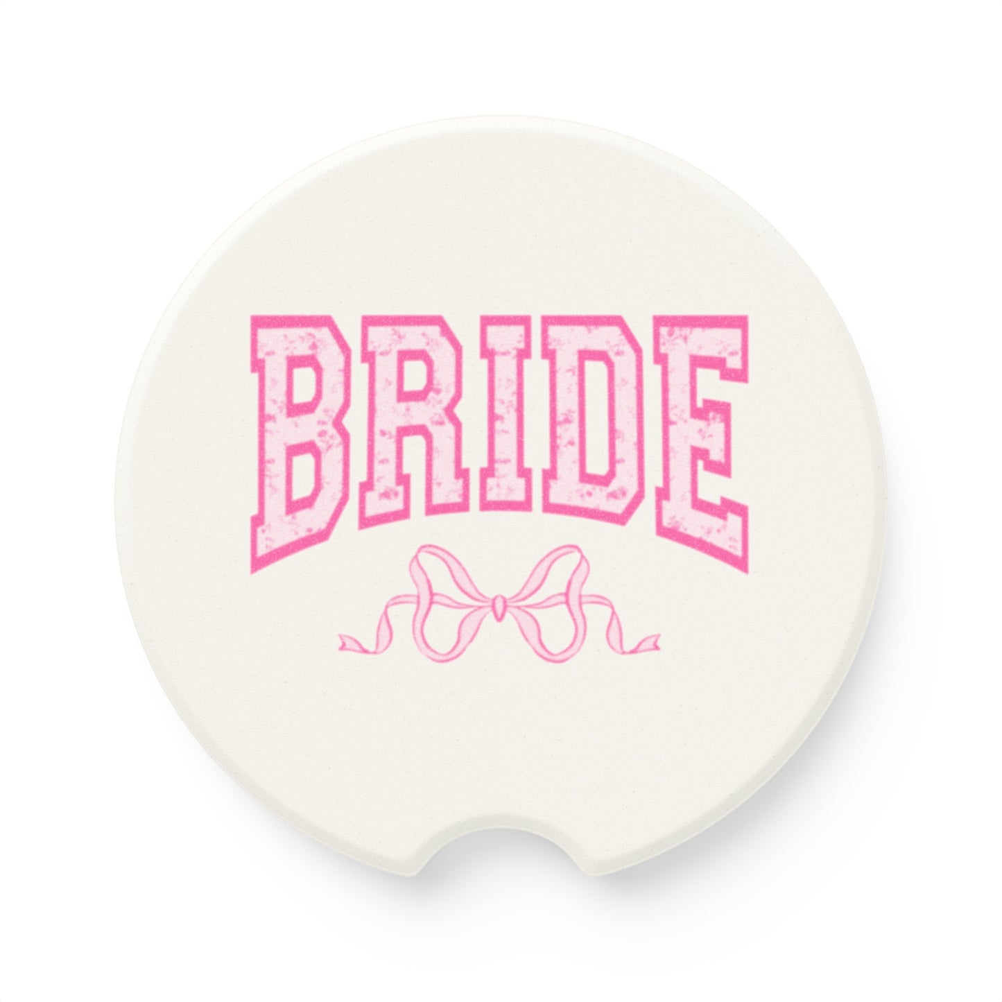 Bow Floral Bride Car Coaster