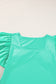 Mint Green Flutter Sleeve Square Neck Top