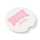 Bow Floral Bride Car Coaster