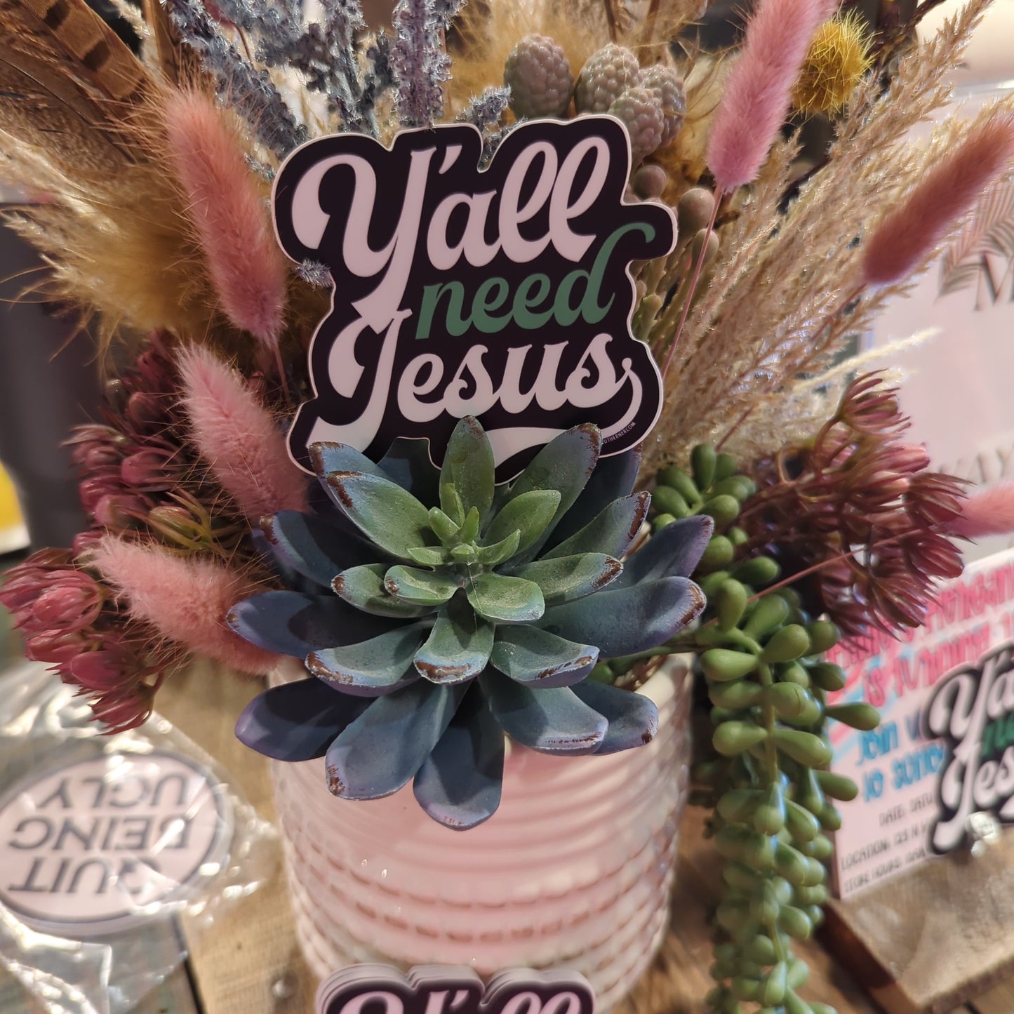 Ya'll Need Jesus sticker