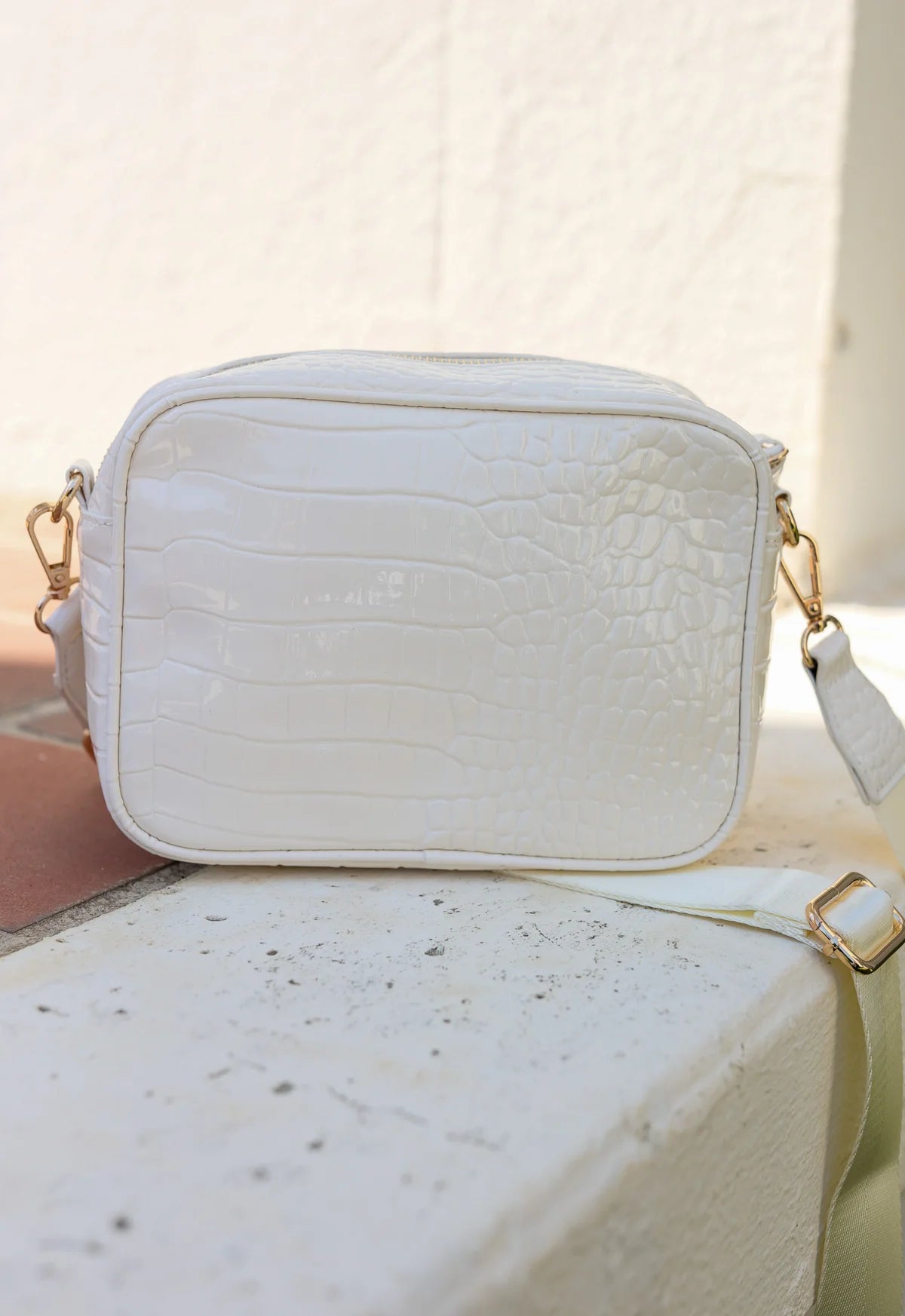 Campbell  Crossbody (Beige Patent)