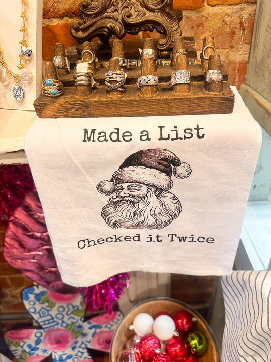 Made a List Tea Towel