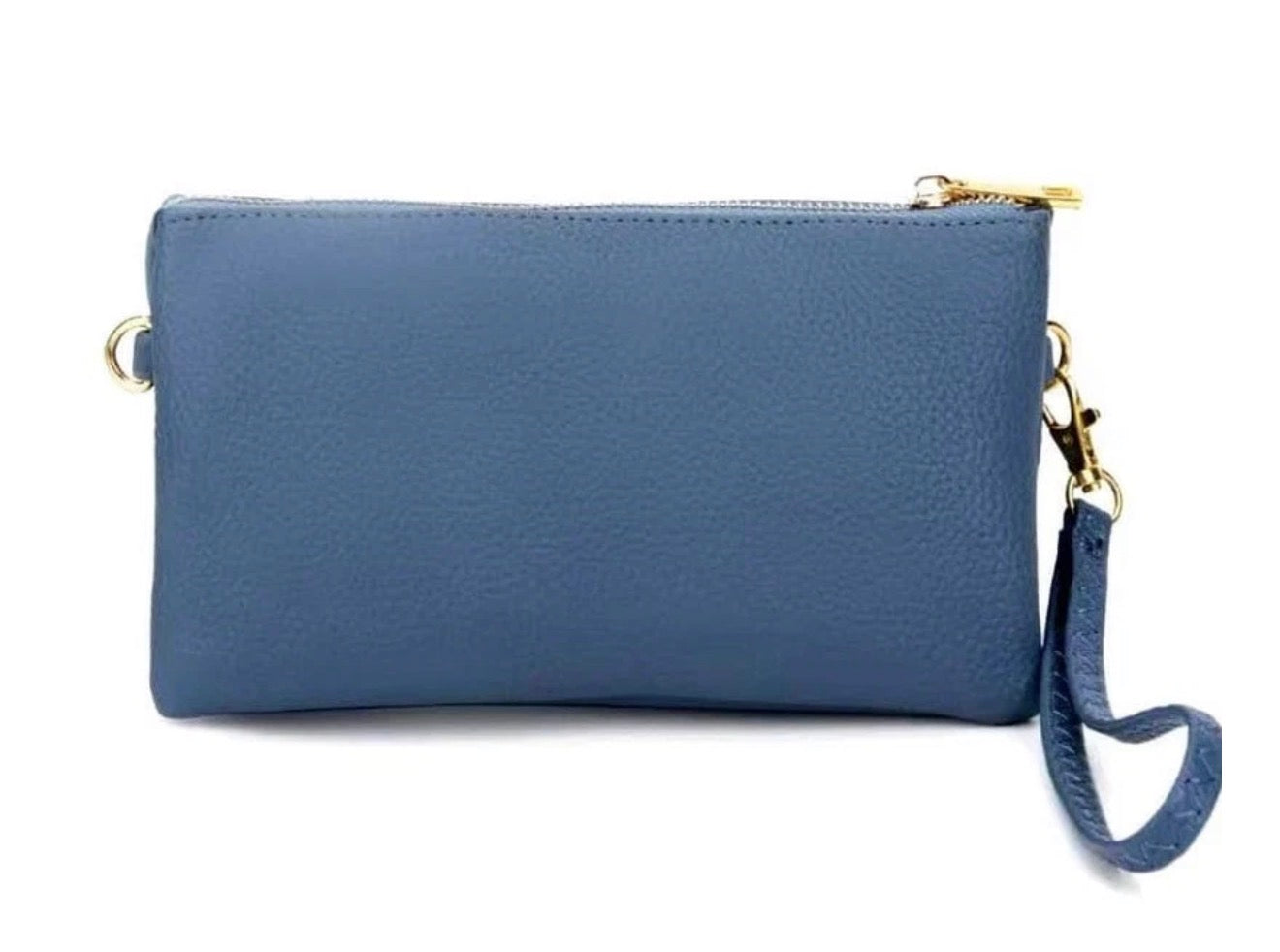 Gabbie Zippered Clutch (blue jean)