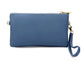 Gabbie Zippered Clutch (blue jean)