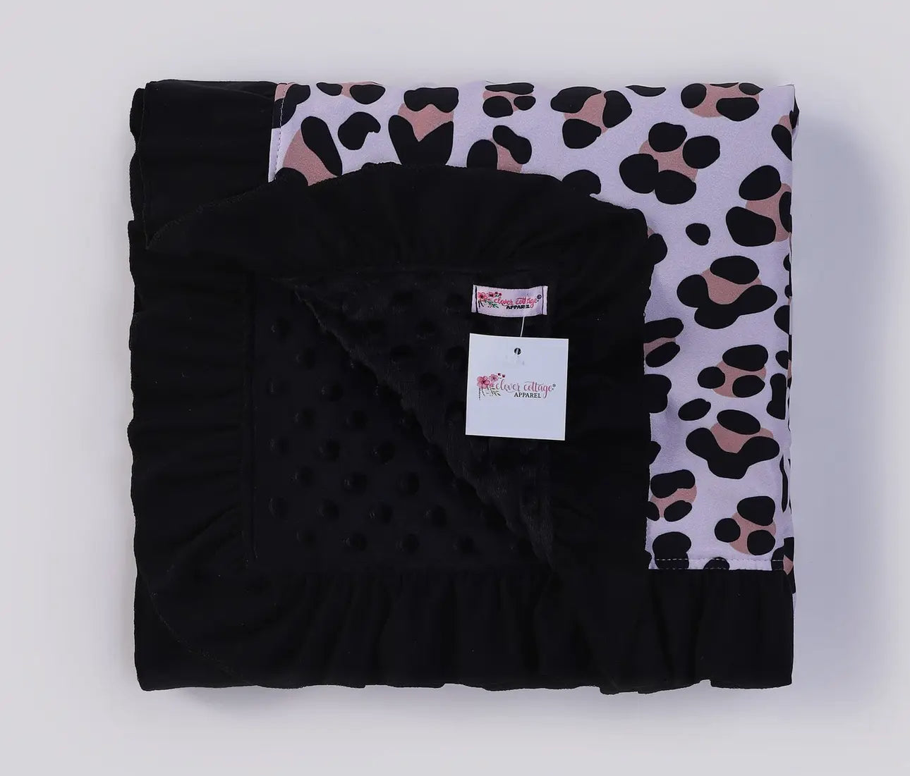 Leopard Minky Dot Blanket