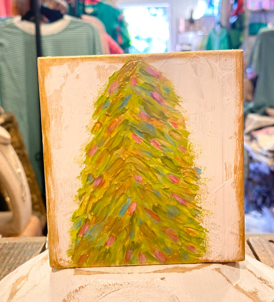 O Christmas Tree Textured Block