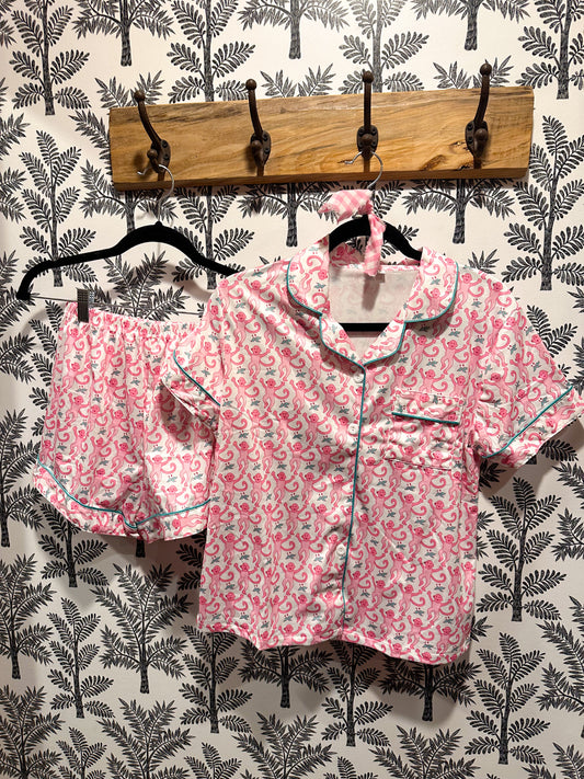 Uptown Boujee Monkey PJ set