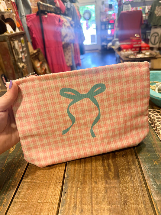 Bow Gingham Bag