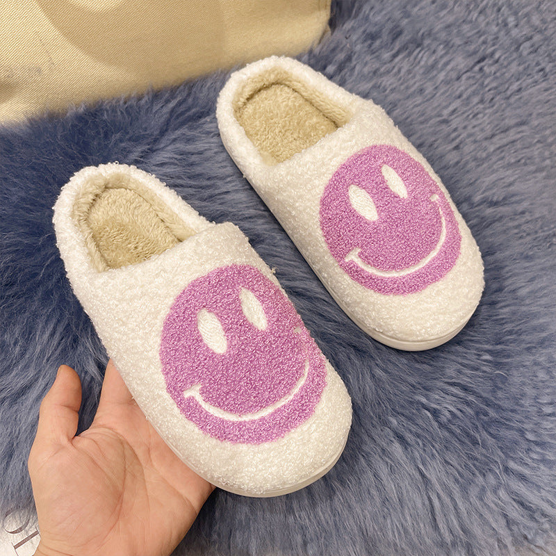 Lilac Smiley Slippers