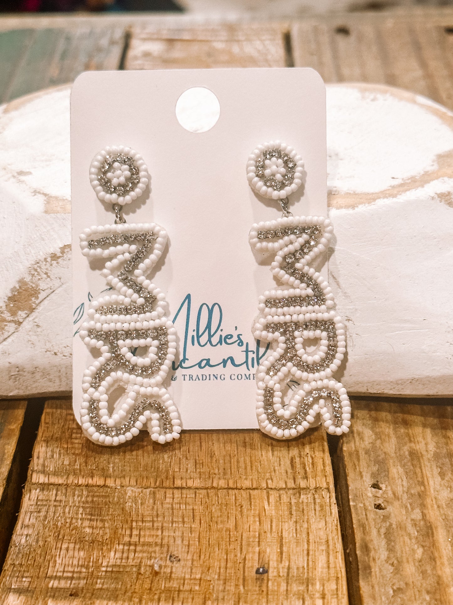 Mrs. Beaded Earrings