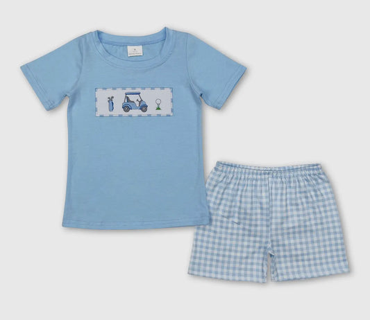 Golf Boys Shirt and Shorts Set