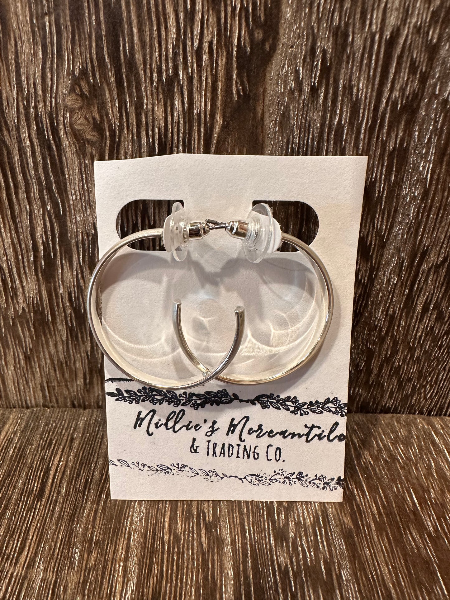 Silver Kay Hoops
