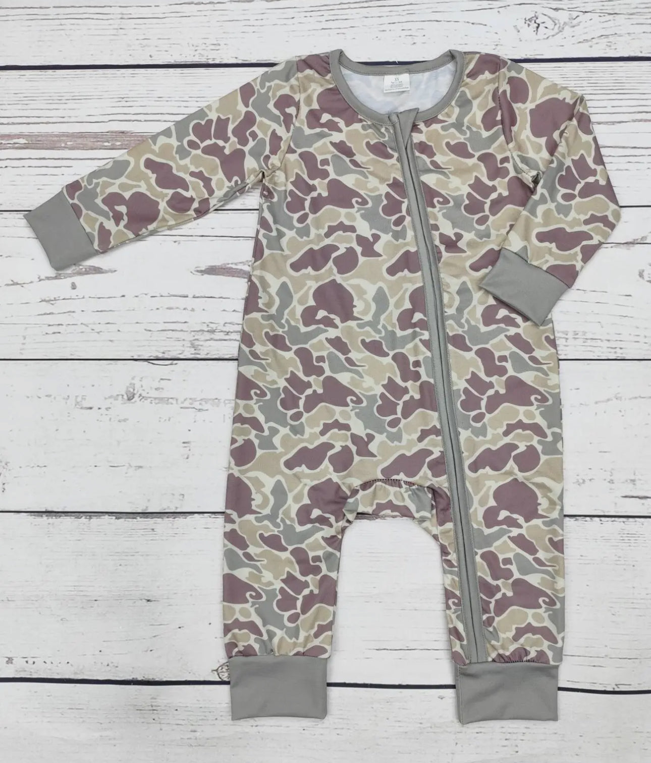Brown Camo Zippered Sleeper