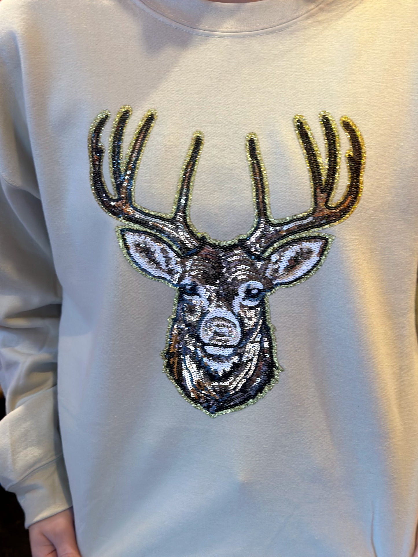 Sequin Deer Sweatshirt
